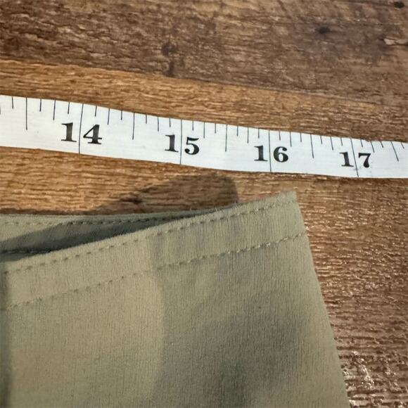 Columbia Roll-Up Pants 10 Khaki Omni-Shield Repellency Outdoor Gorpcore FLAW - Picture 12 of 14